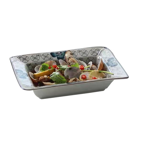 Floral Pattern Pasta Bake Dish Oven Dishes Baking Dish For Lasagna Tapas Pies-a