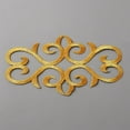 thumbnail image 1 of Floral Pattern Polyester Clothing Patches Iron on Metallic Thread Embroidered Appliques Gold 100x190x0.8mm DIY, 1 of 3