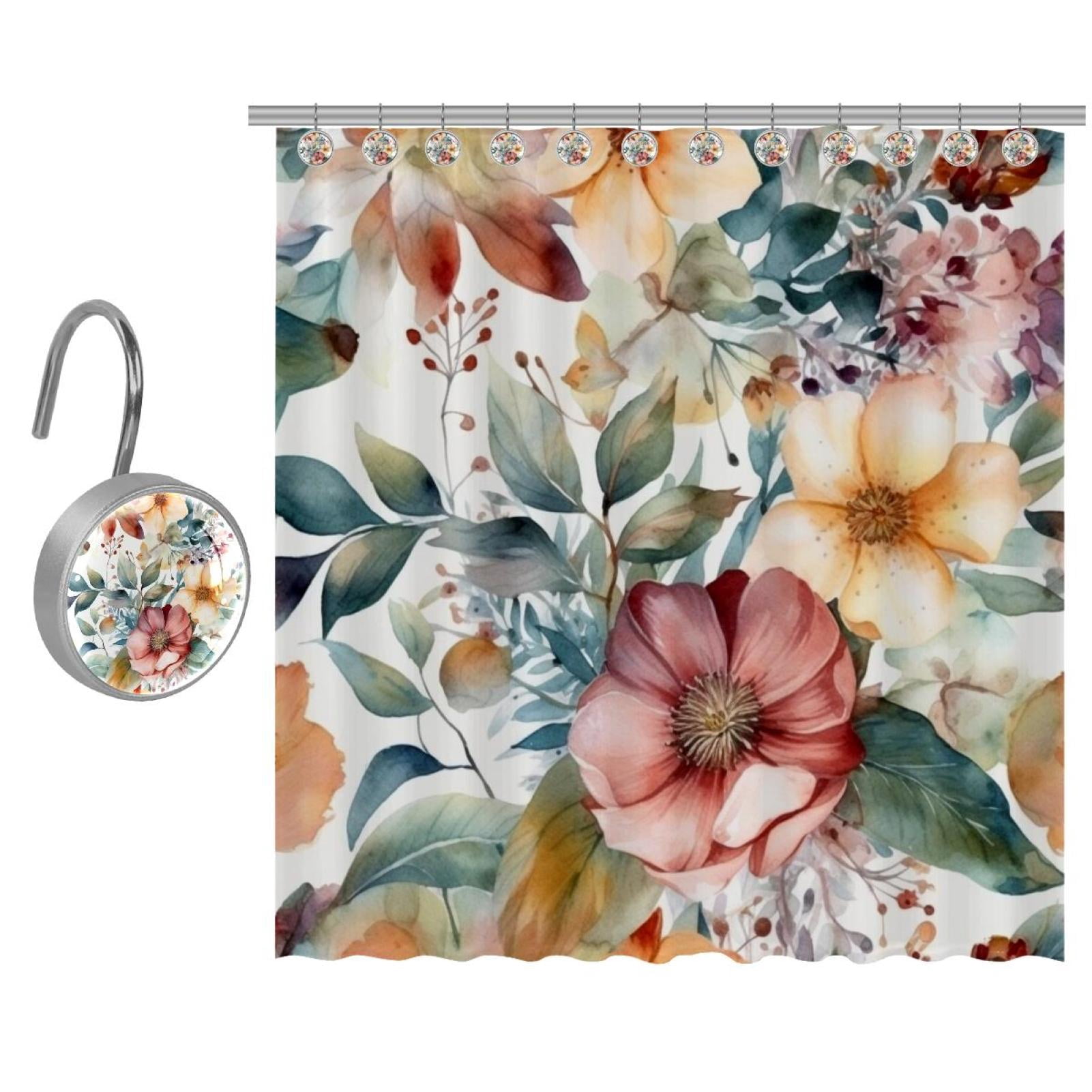 Shower Curtain Set - Shower Curtains for Bathroom, Bath Curtain Set