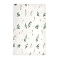 thumbnail image 1 of Floral Pattern with Leaves Decorative Waffle Towel Kitchen Dishcloth 28x18in Multi-Use Tea Towel, 1 of 7