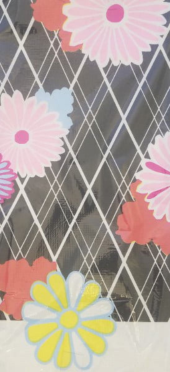 Patterned Table Paper Floral 'Patterns and Black' Paper Tablecover (1ct) - Walmart.com