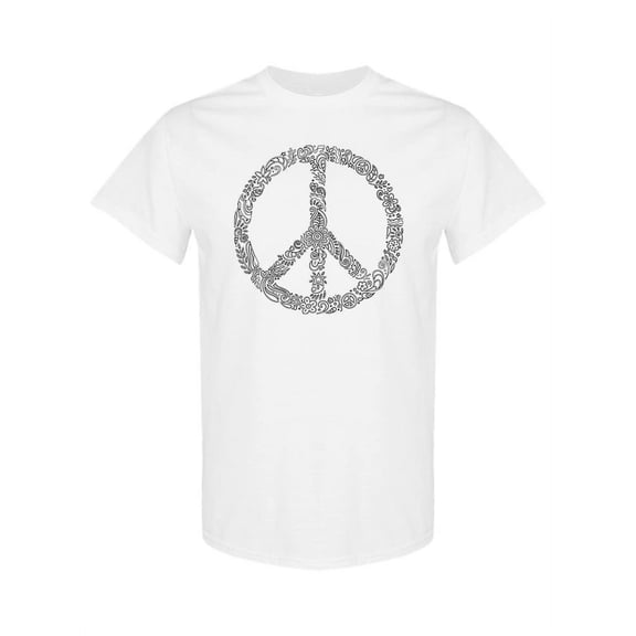 Floral Peace Sign T-Shirt Women -SPIdeals Designs, Female 3X-Large