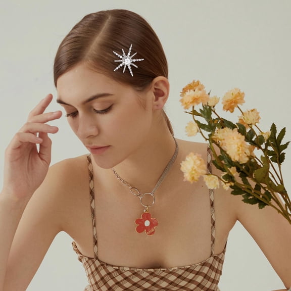 Floral Pearl Barrettes Hair Clips for Women Elegant Hairpins French Style Hair Accessories