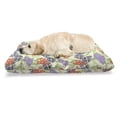 thumbnail image 1 of Floral Pet Bed, Doodle Interpretation of Blossoming Summer Flowers, Chew Resistant Pad for Dogs and Cats Cushion with Removable Cover, 24" x 39", Multicolor, by Ambesonne, 1 of 4