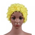thumbnail image 1 of Floral Petal Ladies Bathing Swim Cap Women Retro Swim Hat Long Hair, 1 of 6