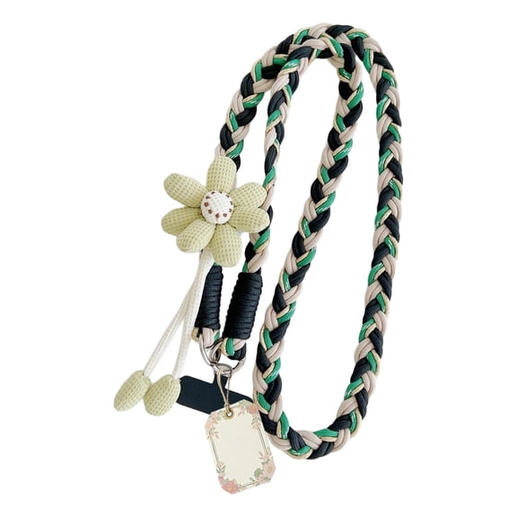 Floral Phone Crossbody Lanyard for Universal Phones Adjustable Neck Wristlet Strap Hands-Free Convenience for Everyday Use