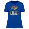 thumbnail image 1 of Floral Phrase I Love Dogs Tee Women's -Image by Shutterstock, 1 of 2