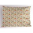 thumbnail image 1 of Floral Pillow Sham Fantastic Design of Abstract Spring Flowers Tulips and Leaves Vertical Alignment, Decorative Standard King Size Printed Pillowcase, 36 X 20 Inches, Multicolor, by Ambesonne, 1 of 2