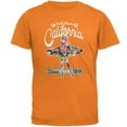 thumbnail image 1 of Floral Pineapple Surfer California Surf Classic Mens T Shirt Mandarin Orange 2XL, 1 of 1