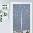 thumbnail image 1 of Floral Pink Blue Pattern Door Curtain Nordic Living Room DoorCurtain Porch Partition Curtain Kitchen Rative Half Curtain, 1 of 4