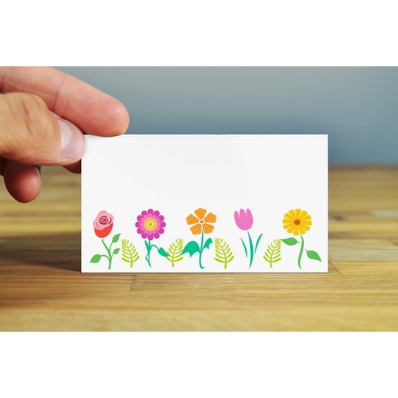 Floral Place Cards - 25 Guest Seating Name Cards - Floral Table Tents - 77031