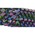 thumbnail image 1 of Floral Placemats Butterfly Bird Flower Leaf Bloom Heat Resistant Dining Table Place Mats Stain Resistant, 12 X 18 Inches, Set of 4, 1 of 3