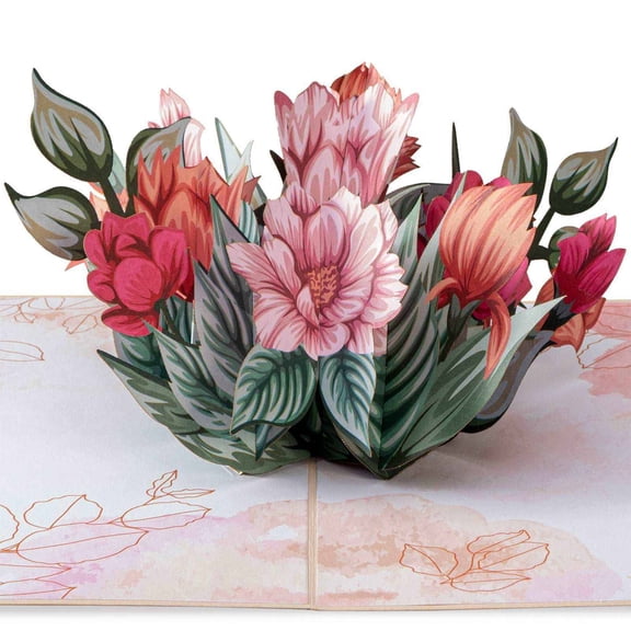 Floral Plant Pop Up Card