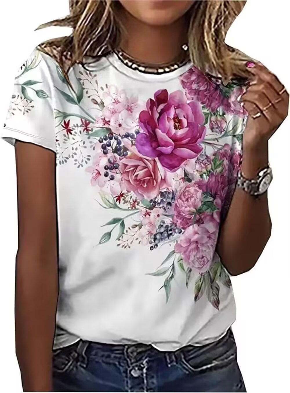 Layered Flower T-Shirt