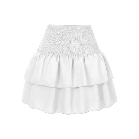 Floral Pleated Skirt Womens Vintage Ruffle Print Pink Skirt Fashion Y2k Short Skirts Leisure Vacation Bohemian Miniskirt