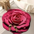 thumbnail image 1 of Floral Plush & Diatomaceous Earth Floor Mat, 3D Flower Design Floor Mat, 3D Visual Flower Shaped Diatom Mud Floor Rugs, Suitable for Bedroom, Kitchen, Bathroom, Sofa, Coffee Table, 1 of 7