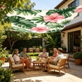 thumbnail image 1 of Floral Polyester Camping Sunshade Tarp Waterproof Portable Outdoor Picnic Mat Tent Cover,A, 1 of 6