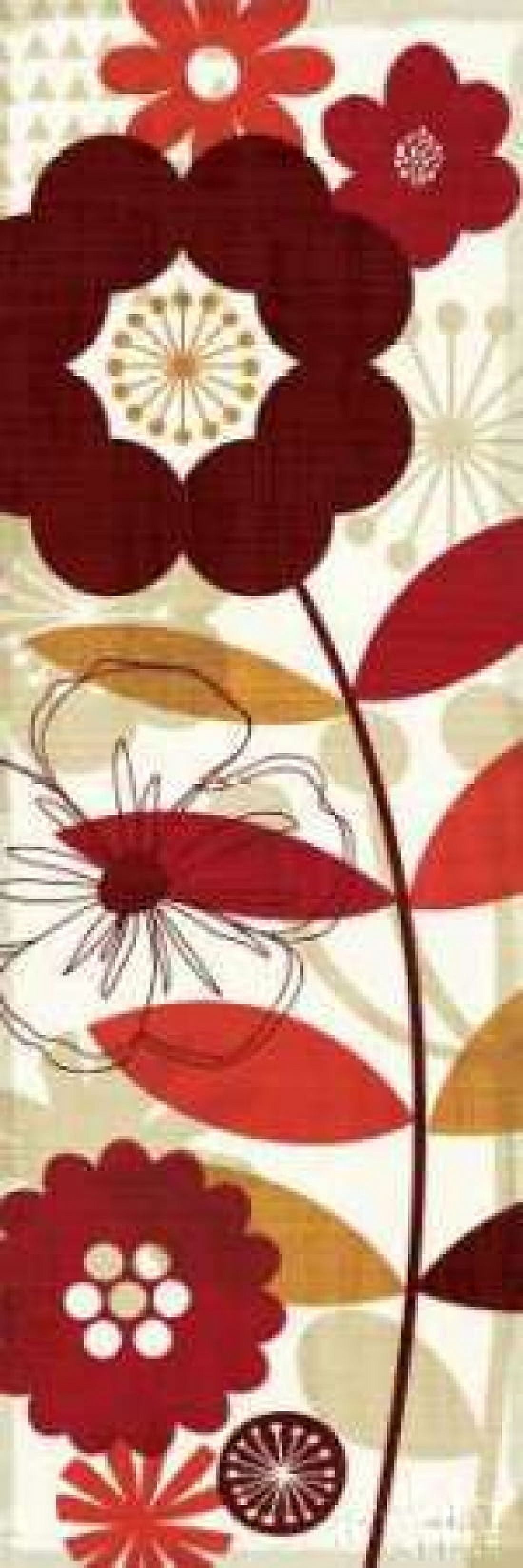 Floral Pop Panel I Canvas Art - Michael Mullan (12 x 36)