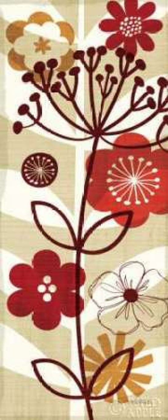Floral Pop Panel II Canvas Art - Michael Mullan (10 x 20)