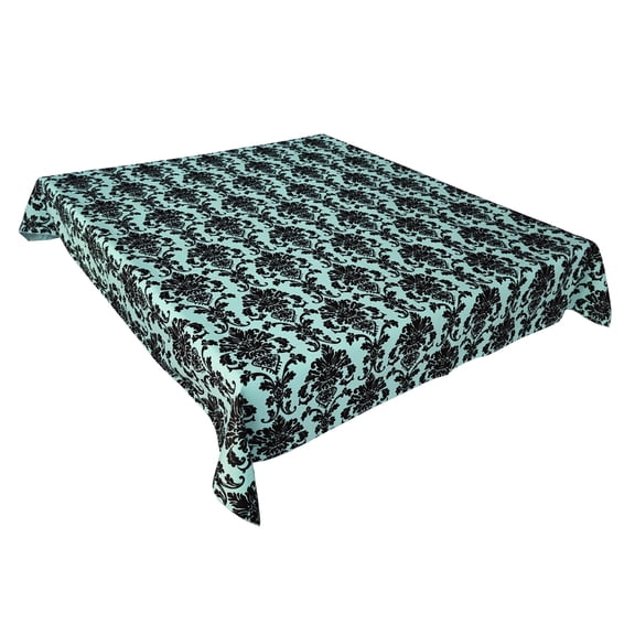 Floral Poplin Damask Durable Small Tablecloth