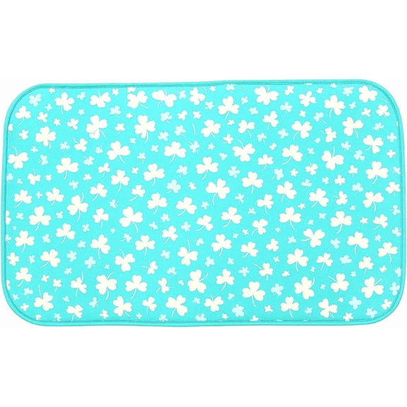 Floral Portable Ironing Mat 18" x 31" Heat-Resistant Non-Slip Quilted Pad