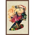 thumbnail image 1 of Floral Portrait of Woman Poster, 1 of 6