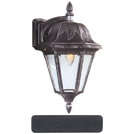 Special Lite Products 3940-BLK-BV Floral Large Post Mount Light, Black