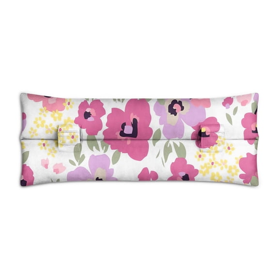 Floral Post Surgery Seatbelt Pillow for Women - Mastectomy Recovery Cushion with Vintage Flower Design