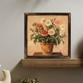 thumbnail image 1 of Floral Pot Arrangement Stilllife Wooden Sign Wall Plaque - Vintage Art Decoration, Wall Decoration - Ideal Gift For Home Decoration, Living Room, Bathroom, Bedroom, Garden, Dining, Bar, Cafe, Festi, 1 of 7