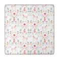 thumbnail image 1 of Floral Princess Unicorn Pattern Square Fitted Tablecloth with Elastic Edge,Square Table Cover,Washable Elastic Table Cover for Home Kitchen Party Decor 34"x34", 1 of 6