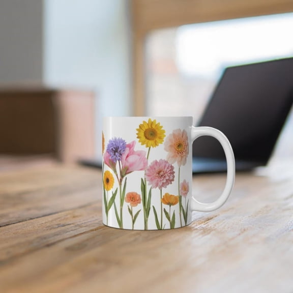 Floral Prineramic Coffee Mug Botanil Spring Dr.