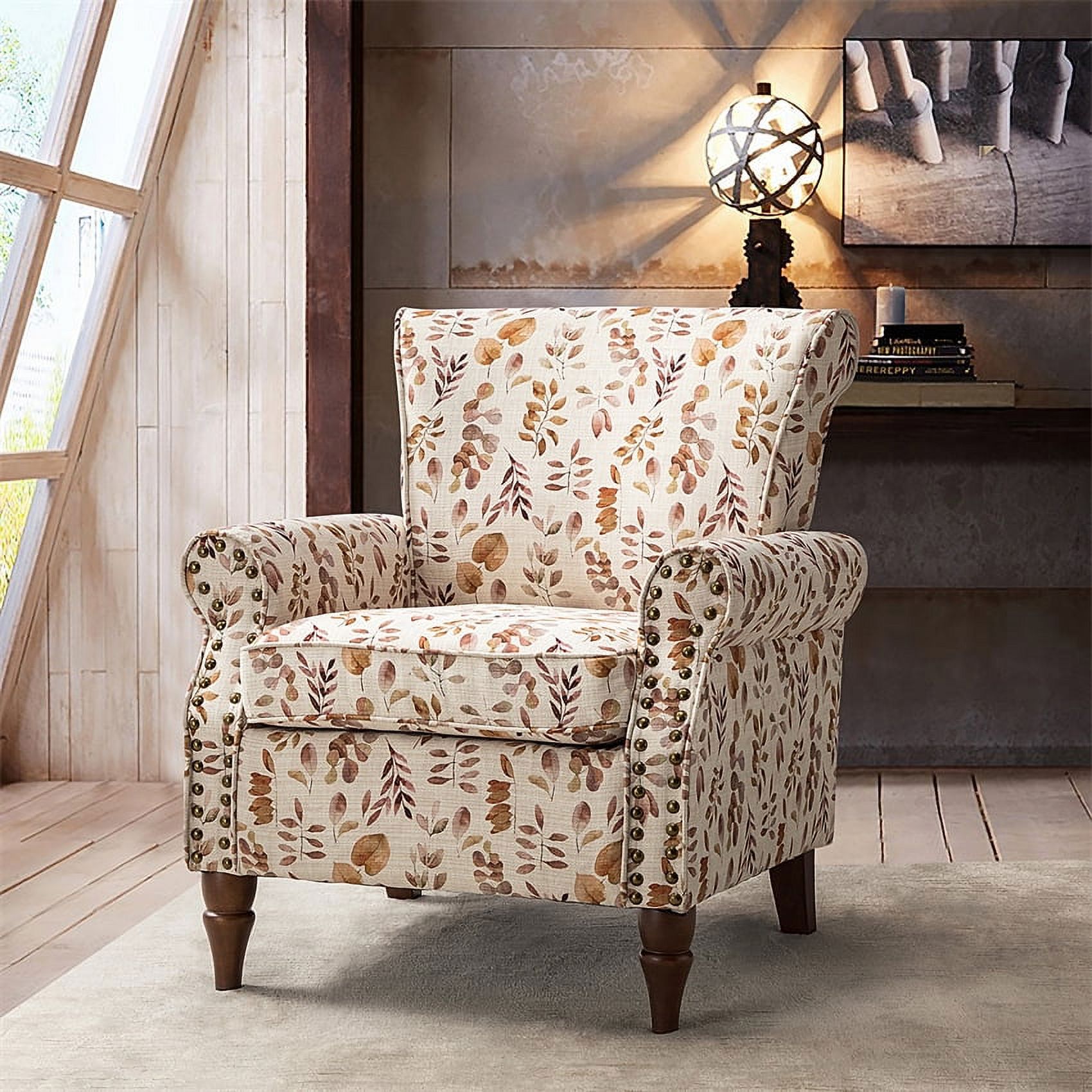 Floral print club outlet chairs