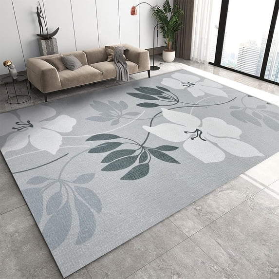 Floral Print Area Carpet, Light Luxury Washable SOFT, Non-Slip for Living Room Bedroom Dorm Dining Room 2x3ft