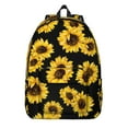 thumbnail image 1 of Floral Print Bookbag for School College and Work, Large Capacity Backpack with Laptop Compartment, Durable Everyday Bookbag for Commuting and Travel, Sunflower Flowers Design Unisex Gift, 1 of 5