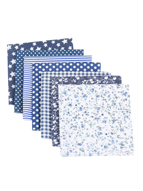 Floral Print Cotton Fabric, Premium Quilting Fabric for Sewing, Patchwork Cloth for DIY Crafts, Scrapbook Supplies, Assorted Floral Patterns Fabric Bundles for Home Decor, Clothing Accessories