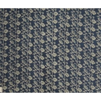 Floral Print Decorative Material Blue Indian Cotton Fabric Sewing By The Yard