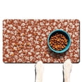 thumbnail image 1 of Floral Print Dog Food Mat with Bloom and Blossom Pattern, Durable Waterproof Absorbent Pet Feeding Mat, 1 of 5
