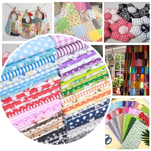 Floral Print Fabric Scrapbook Cloth Quilting and Patchwork Material for DIY Crafts and Sewing Projects