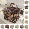 thumbnail image 1 of Floral Print Fabric Storage Basket - Versatile Home Organizer for Living Room, Bathroom & Bedroom, Ideal for Clothing & Household Items, 1 of 5