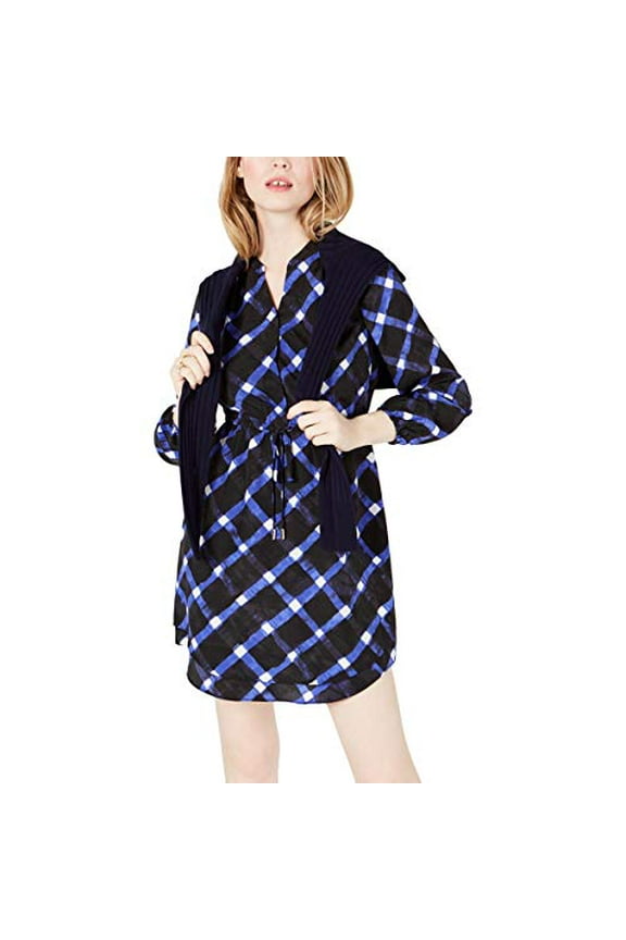 Floral-Print Fit & Flare Dress Gingham Dream XL