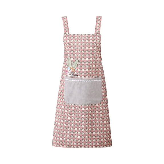 Floral Print Kitchen Apron Waterproof Cooking Apron with Phone Pocket Adjustable Oil-Resistant Baking Apron Stylish Protection