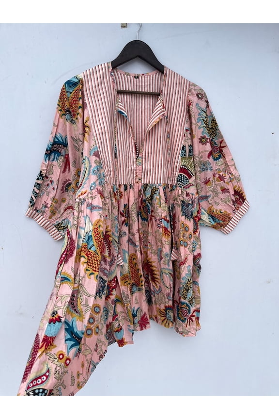 Floral Print Kyra Mini Dress For Women Summer Dress Perfect Gift For Your Loved Ones Gift for her, Gift for Mom Deep Neck with string closer