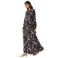 thumbnail image 1 of Floral Print Long Sleeve Viscose Maxi Dress, 1 of 6