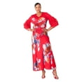 thumbnail image 1 of Floral Print Pleated Midi Dress - 82678, 1 of 4