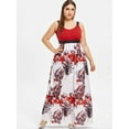 thumbnail image 1 of Floral Print Plus Size Maxi Dress, 1 of 5