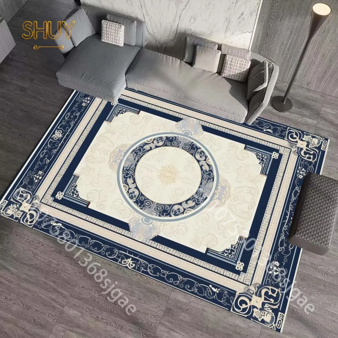 Urop Rugs Floral Print Rugs Vintage Large Area Carpet Europe Living Room Luxury ...