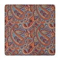 thumbnail image 1 of Floral Print Square Tablecloth with Stretch Elastic Border, 34x34 Inch Boho Design for Card Tables and Dining Areas, 1 of 6