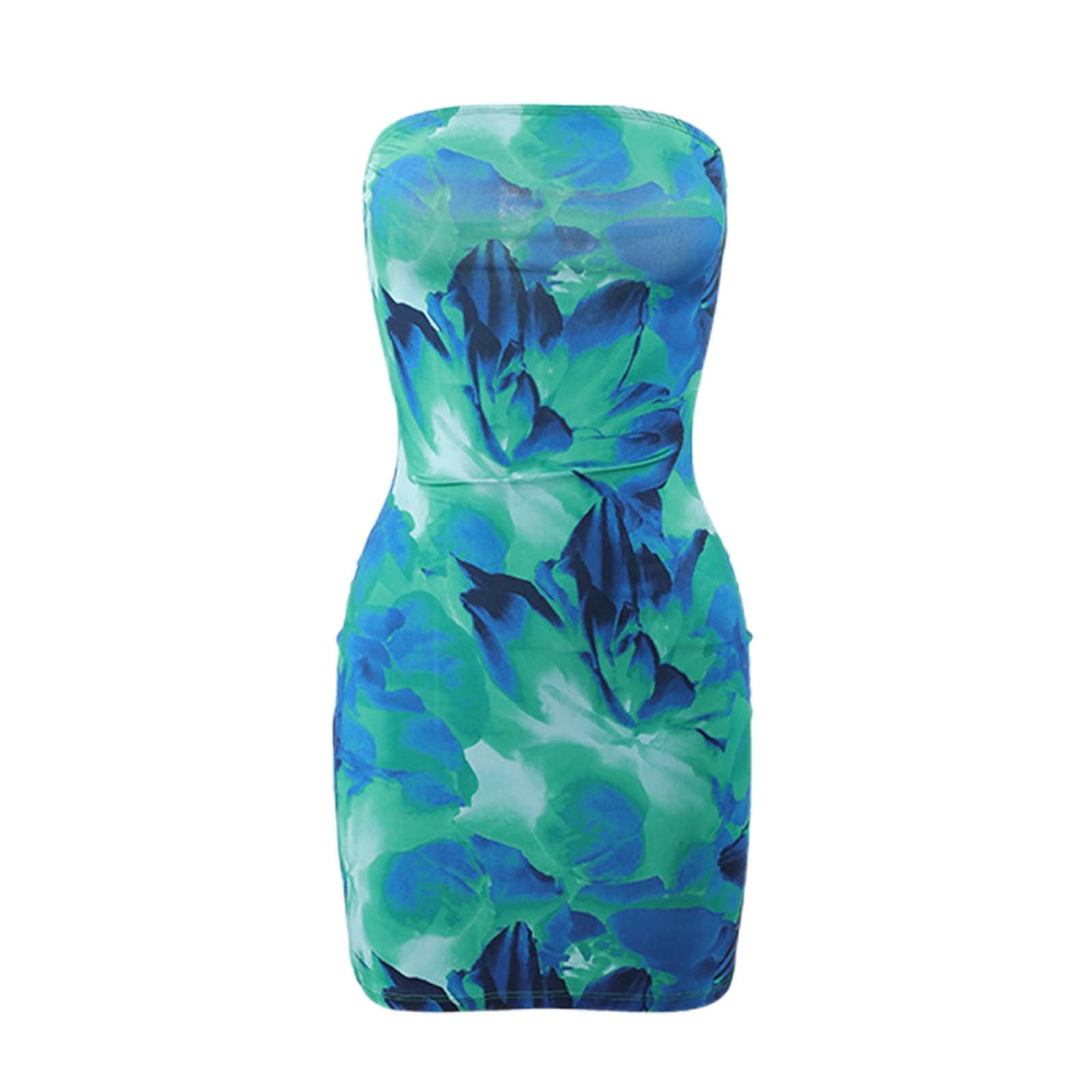 Abito Bodycon Trasparente Donna Con Scollo A U - Lucido Slim Fit Da Clubwear