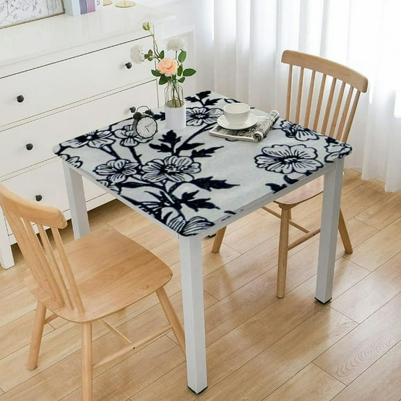 Floral Print Tablecloth Square Cotton Table Linen Beach Throw