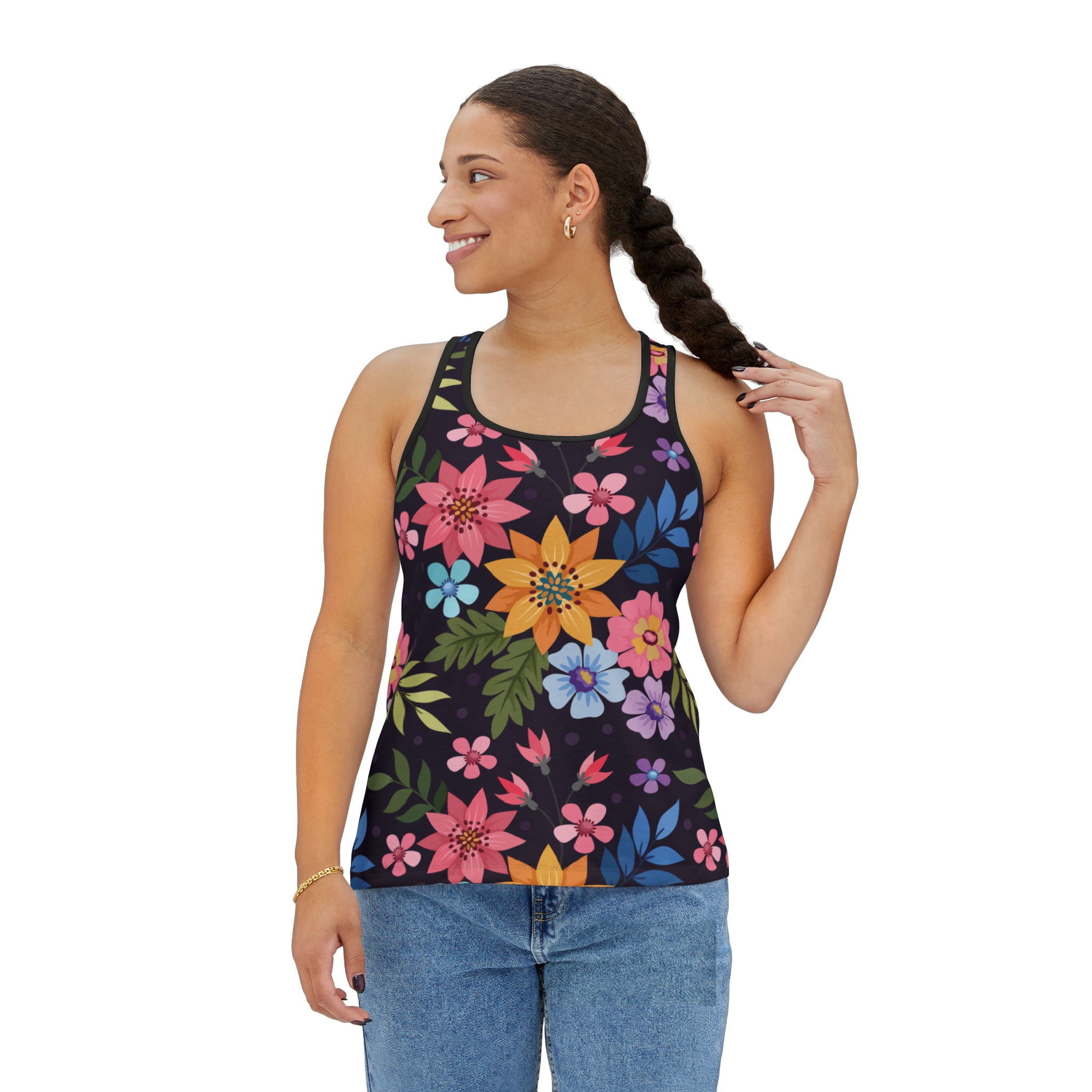 Floral Print Tank - Walmart.com
